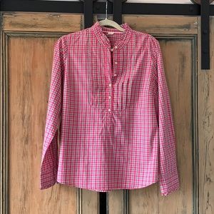 J.Crew Pink Plaid Shirt - Size L
